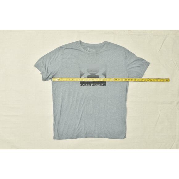Under Armour Men's Gray Loose Fit HeatGear T-Shirt Size 2XL Heatgear - Picture 2 of 8